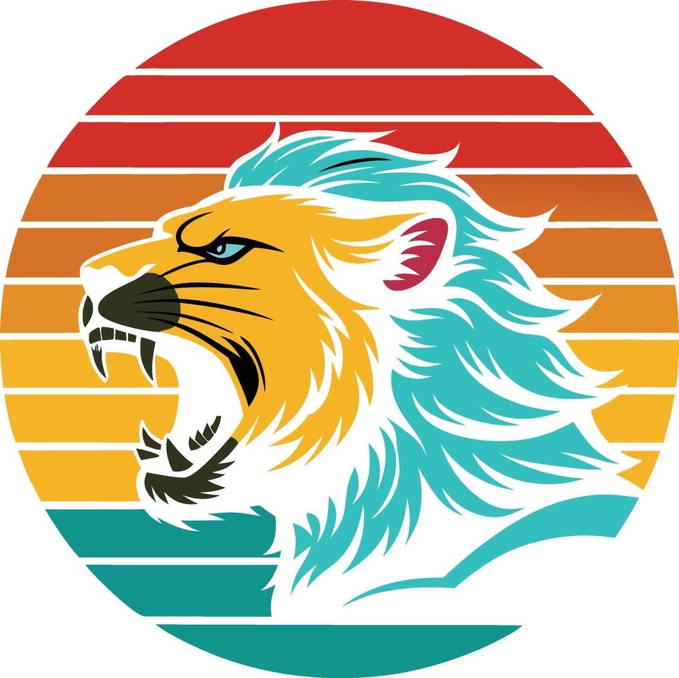 illustration of a lion vector