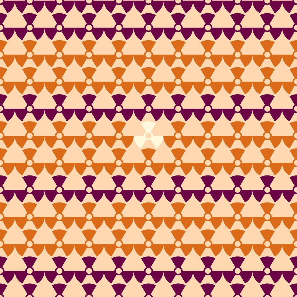autumn seamless pattern cog modified shape fall shades color vector
