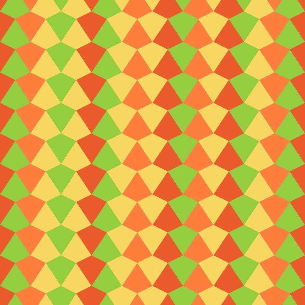 autumn seamless pattern diamond shape fall shades color vector