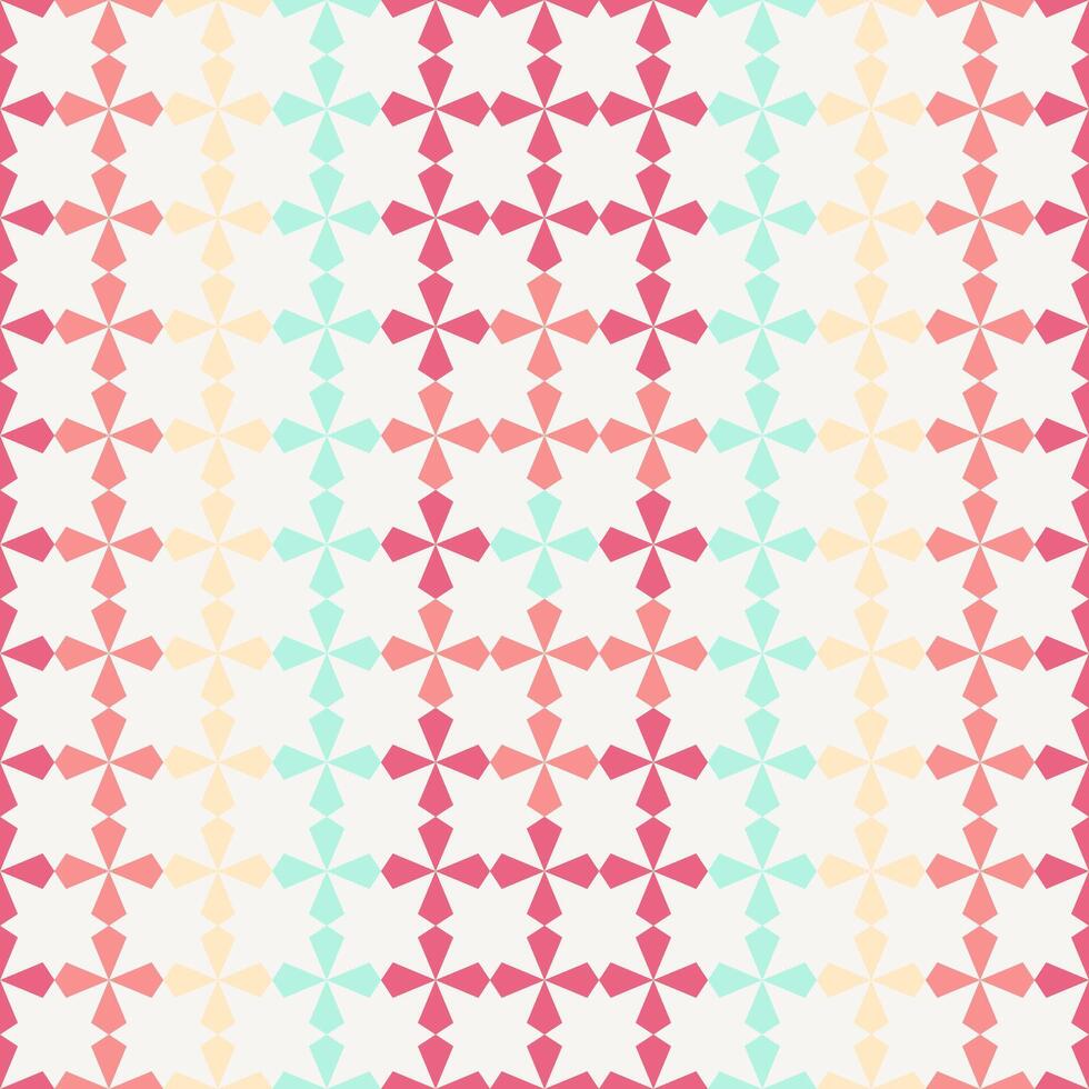 seamless pattern double star modified shape pastel shades color vector