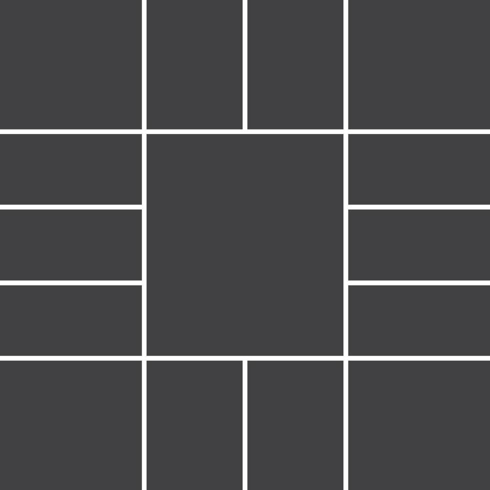 Mockup photo collage collection frame vector