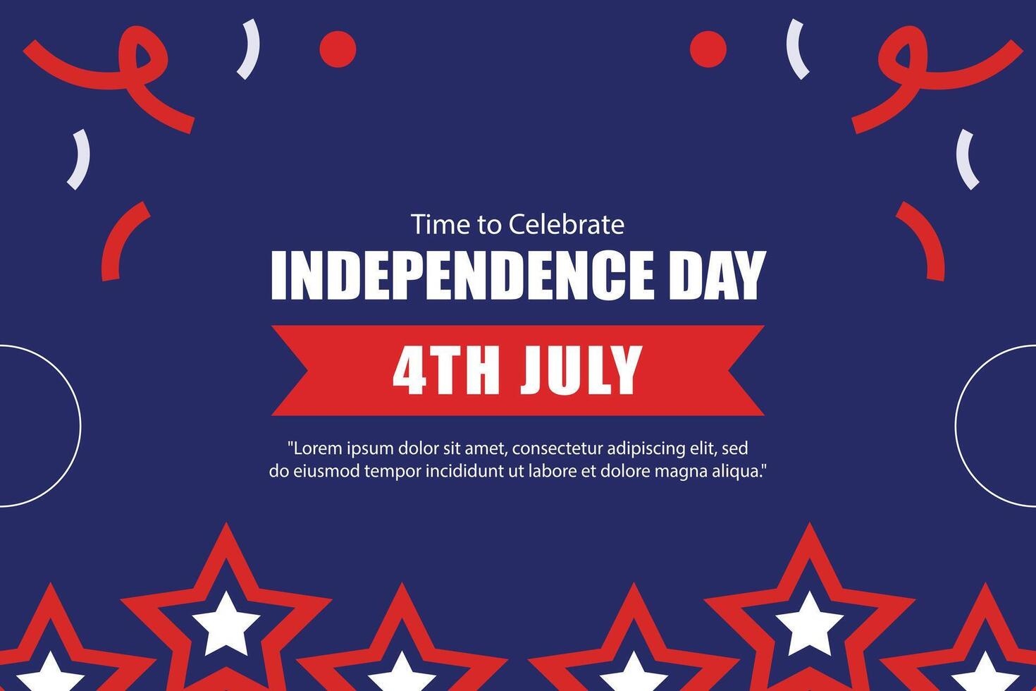 USA independence day element background vector