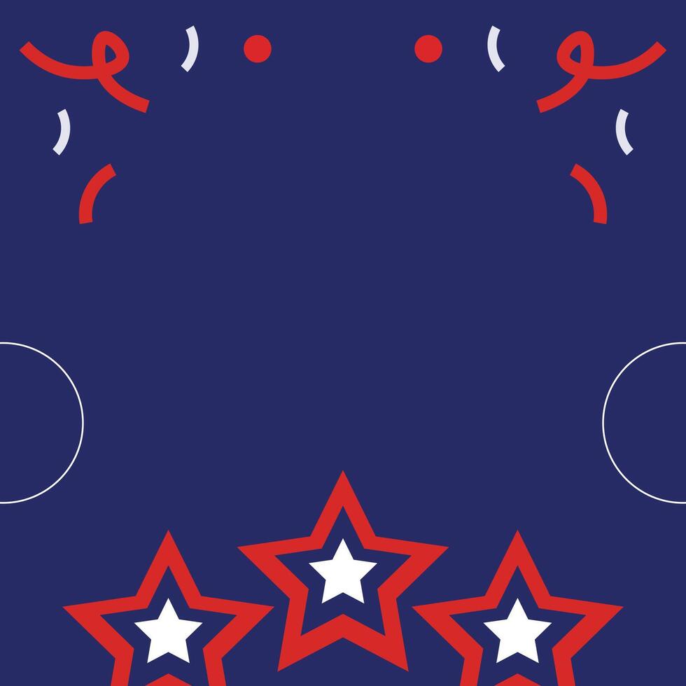 USA independence day element background vector