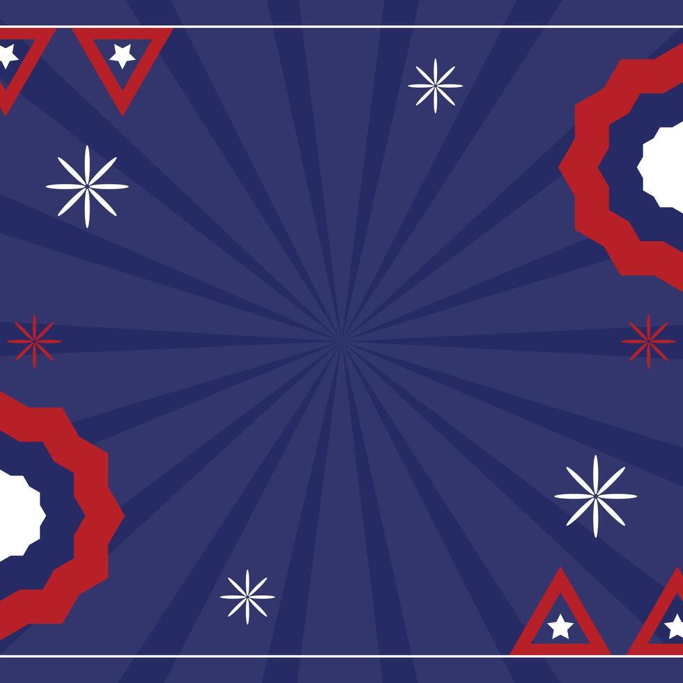 USA independence day element background vector