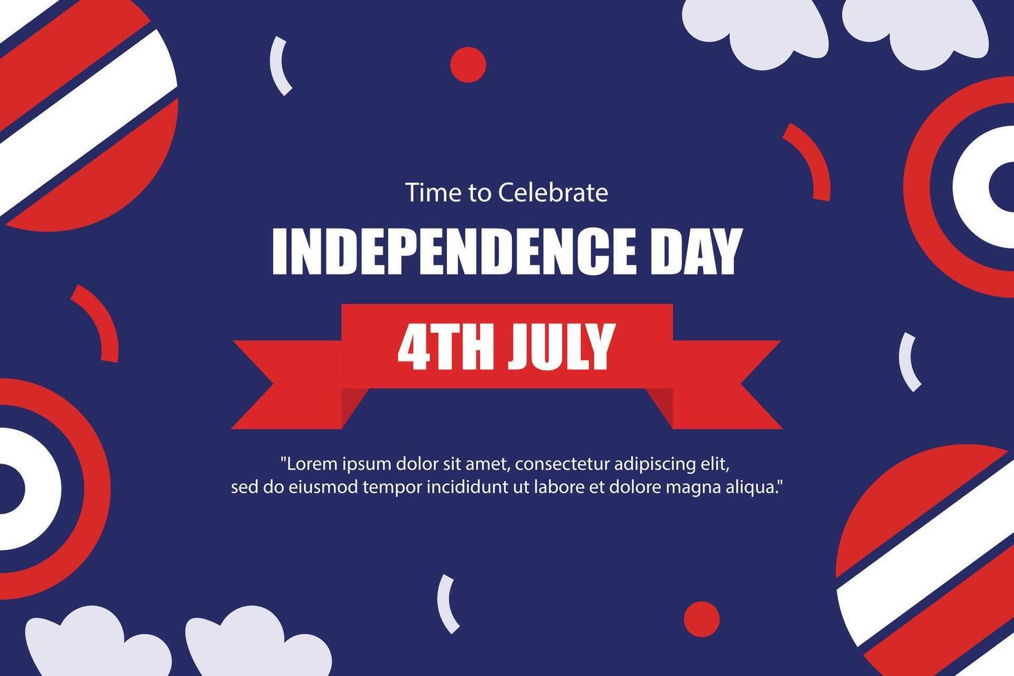 USA independence day element background vector