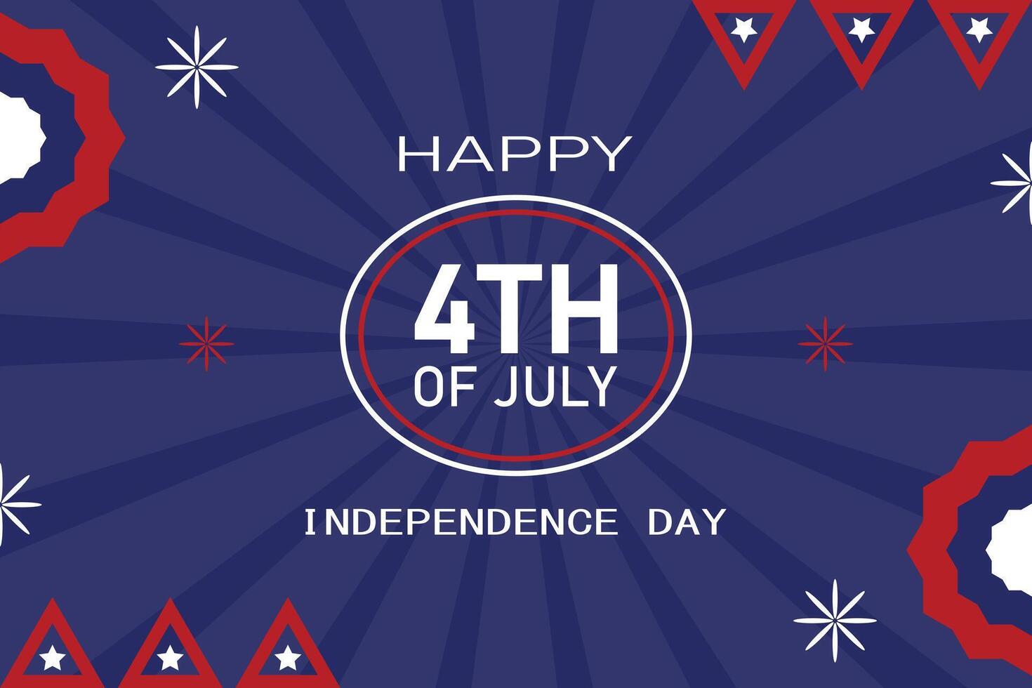 USA independence day element background vector