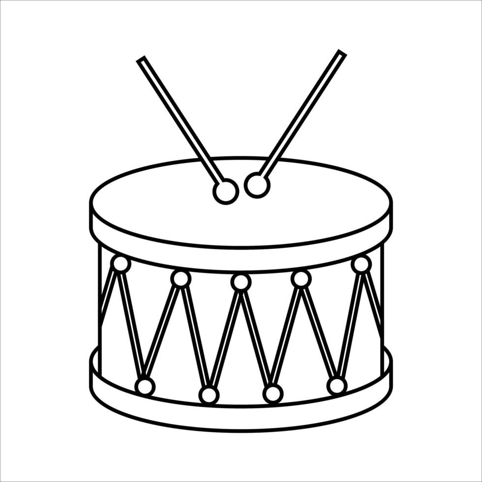 Linear indonesian independence day icon illustration vector