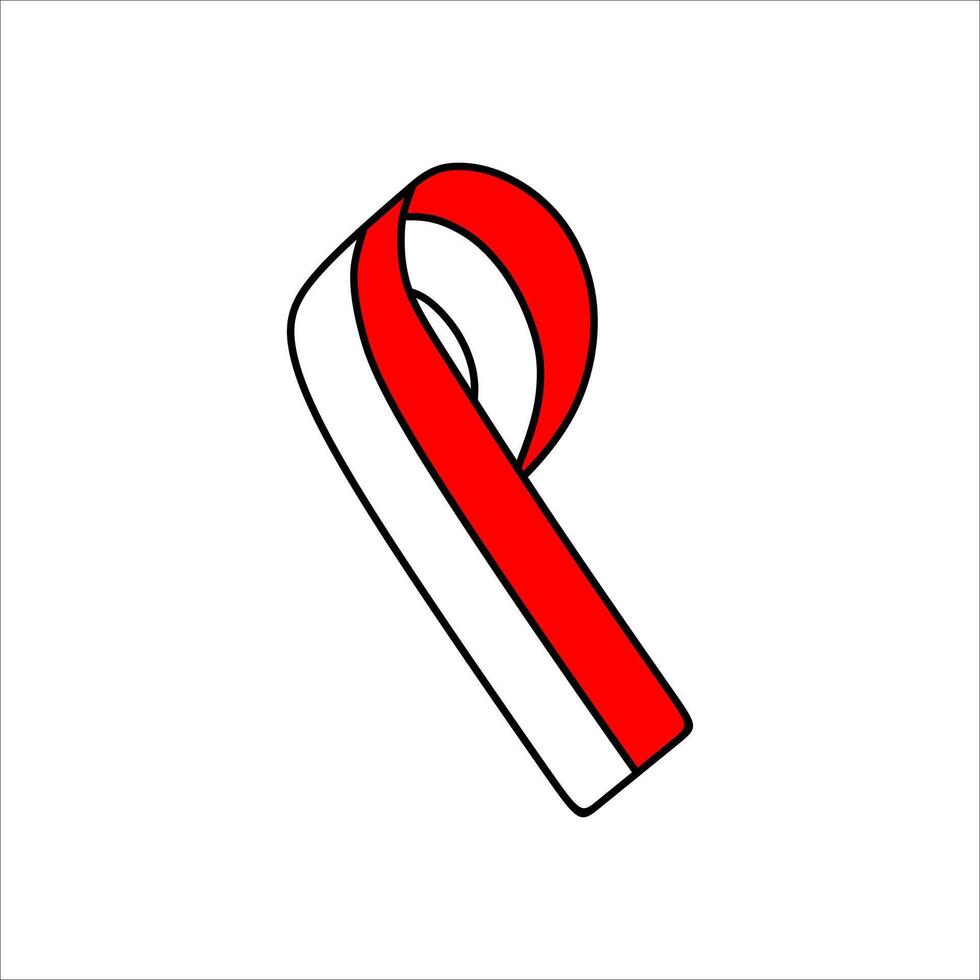 Indonesian Flag Independence Day Element vector