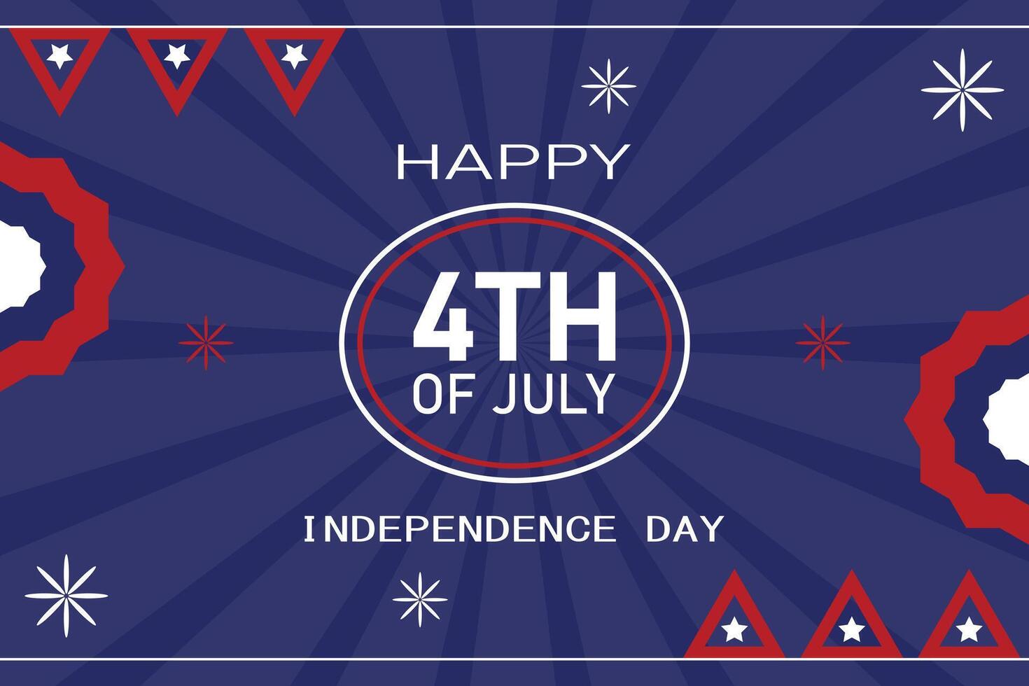 USA independence day element background vector