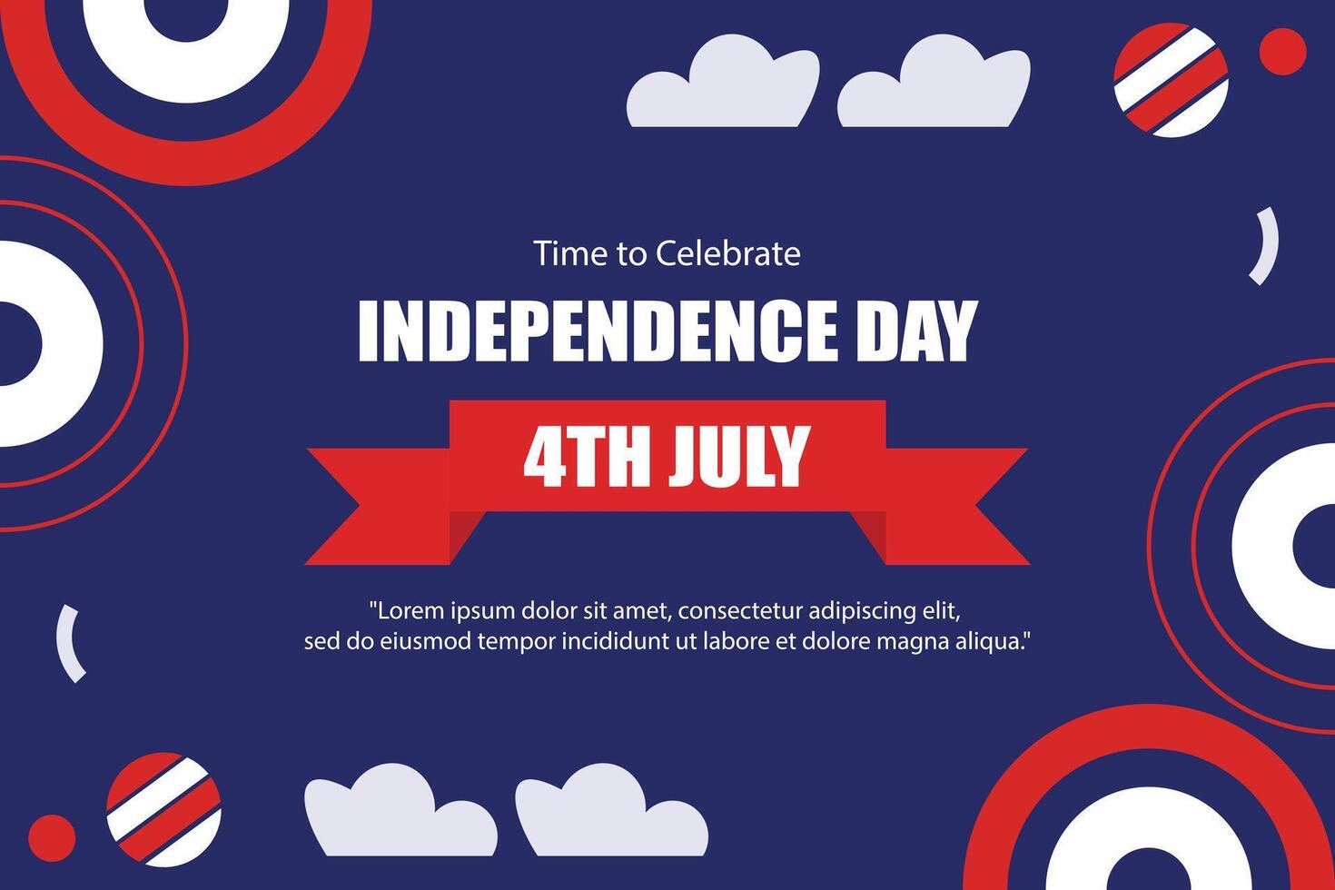 USA independence day element background vector