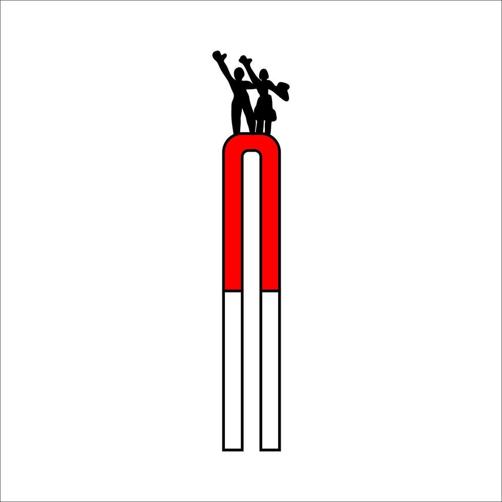 Linear indonesian independence day icon illustration vector