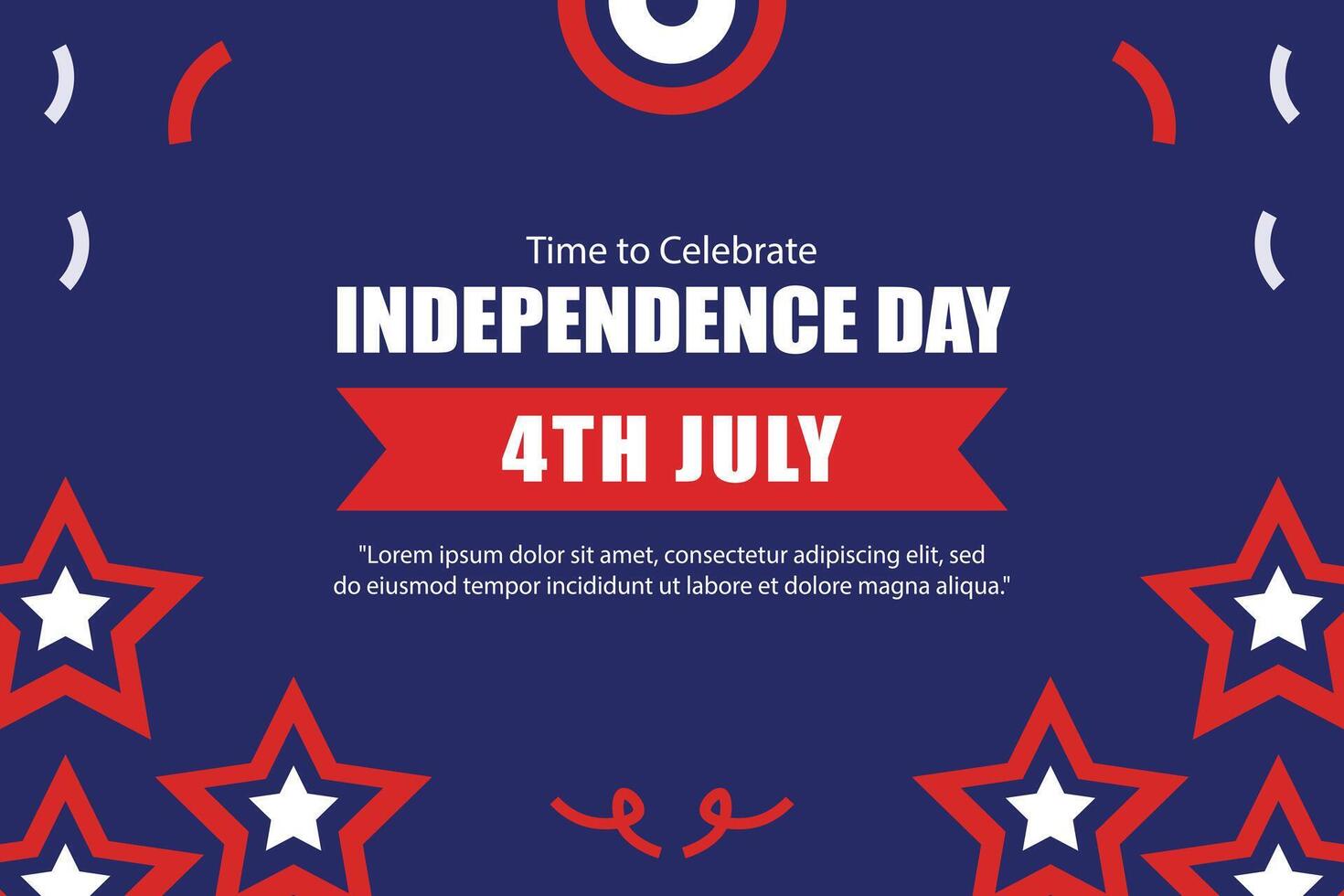 USA independence day element background vector
