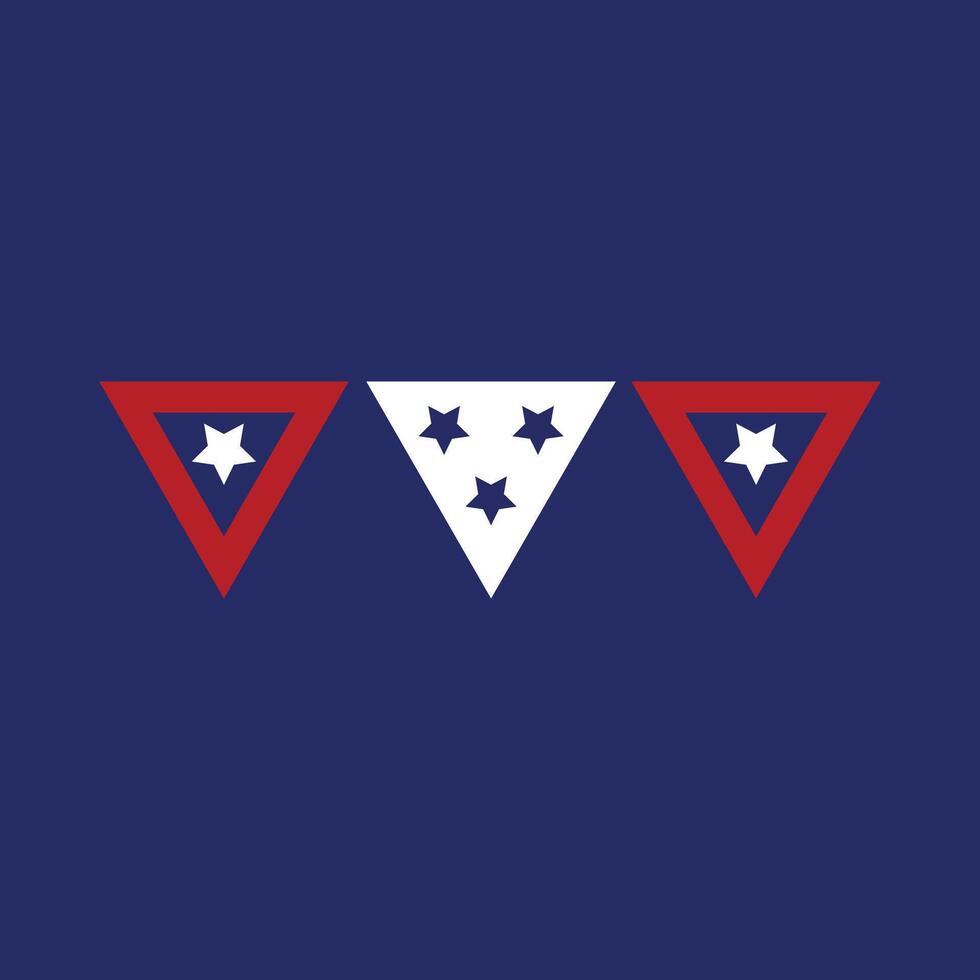 USA independence day element vector
