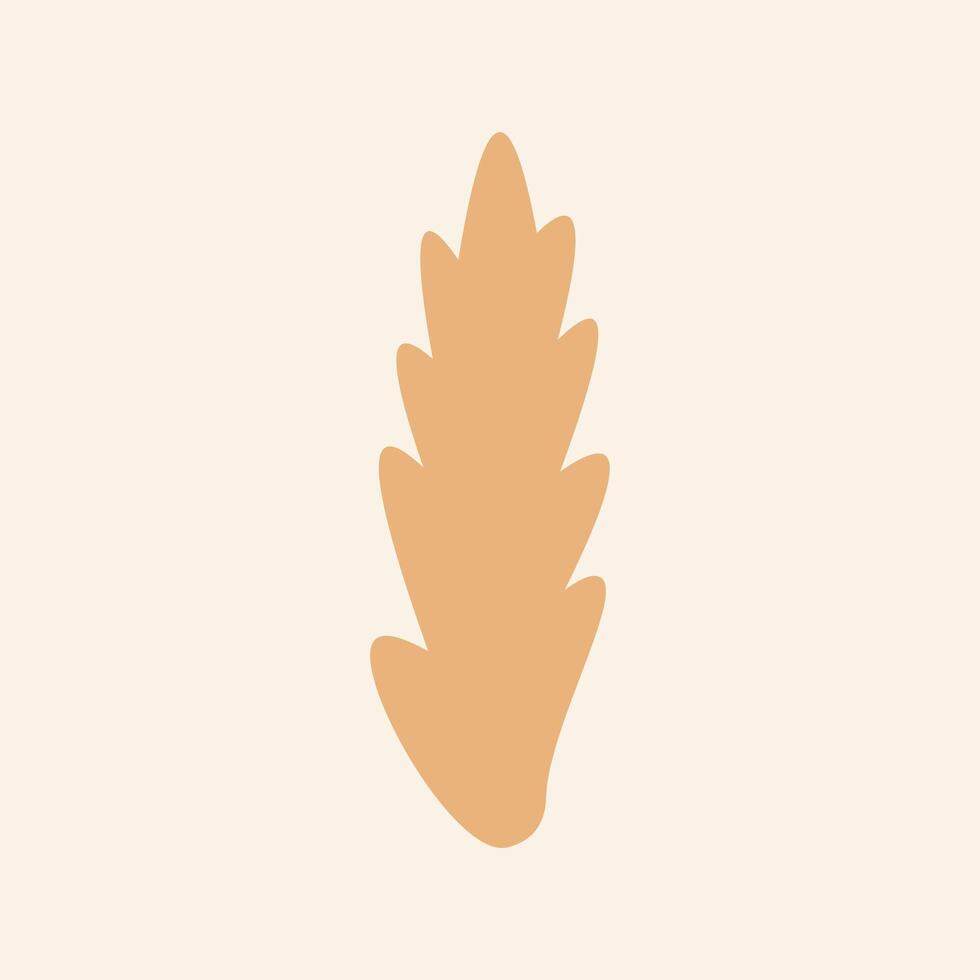 Hand drawn soft earth tones illustration element vector