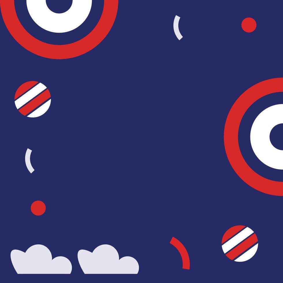 USA independence day element background vector