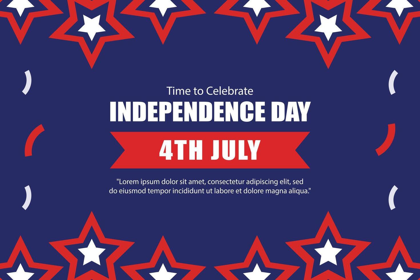 USA independence day element background vector