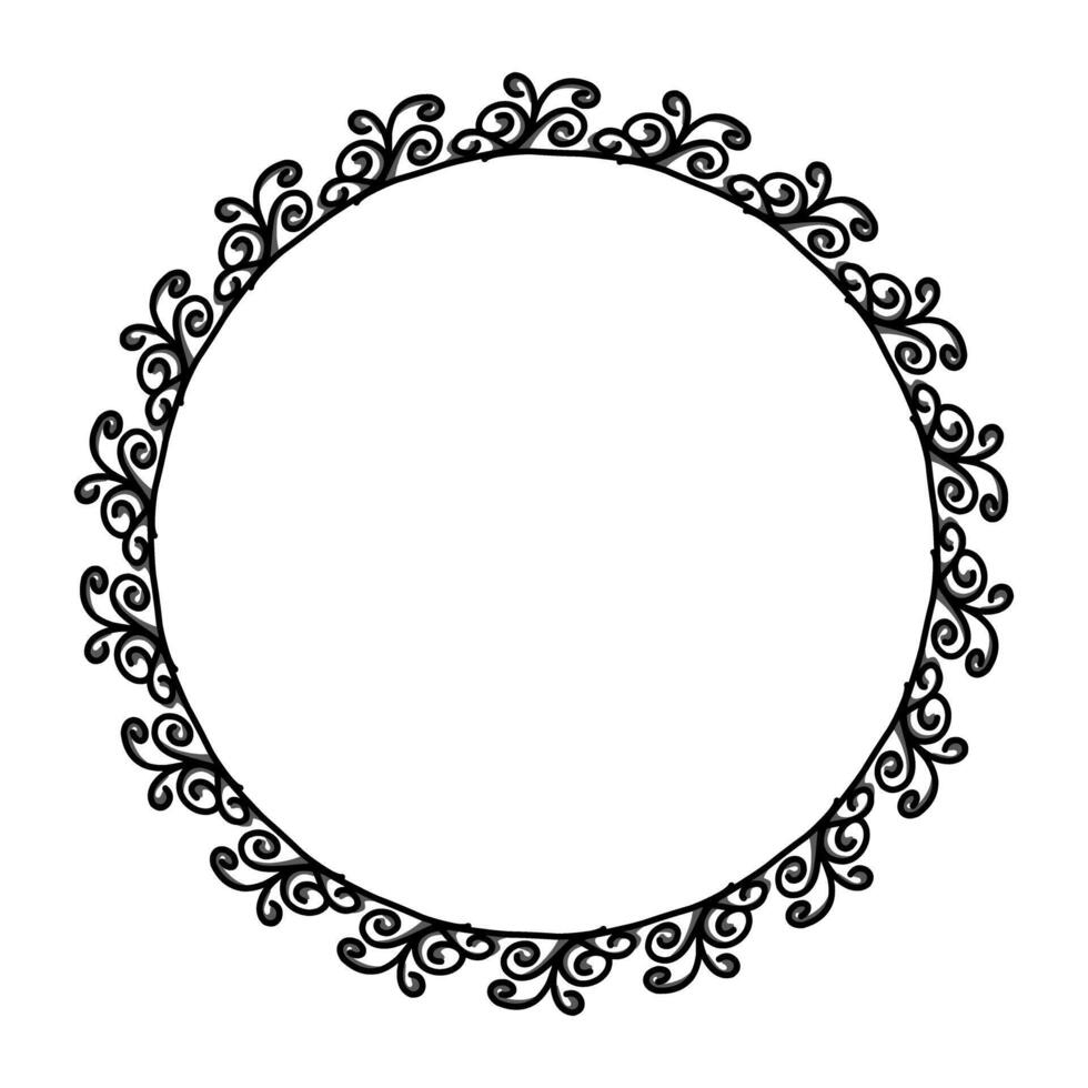 Classic vintage design with black circle frame. Perfect for photos, icons, logos, banners, greeting cards, websites, advertisements vector
