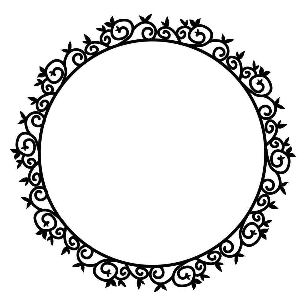 Classic vintage design with black circle frame. Perfect for photos, icons, logos, banners, greeting cards, websites, advertisements vector