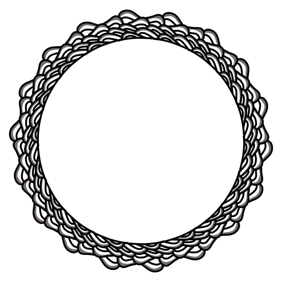 Classic vintage design with black circle frame. Perfect for photos, icons, logos, banners, greeting cards, websites, advertisements vector