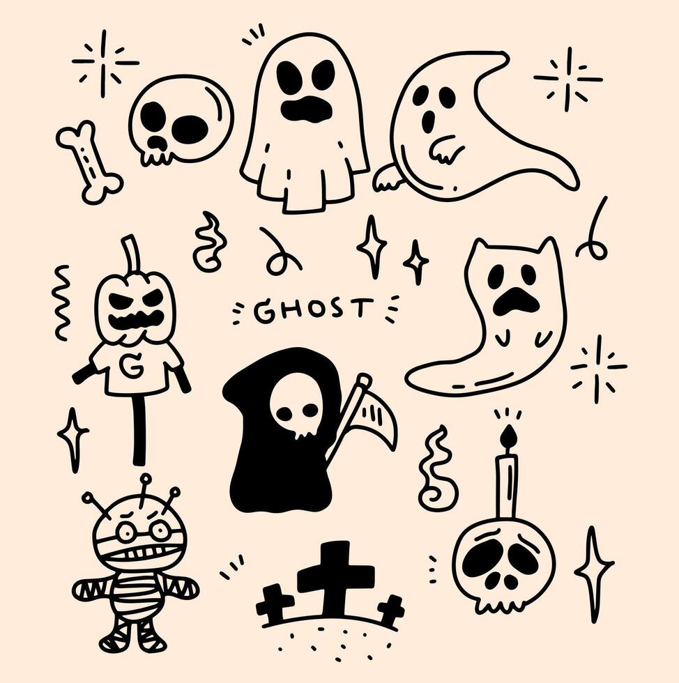 ghost element design for templates. vector