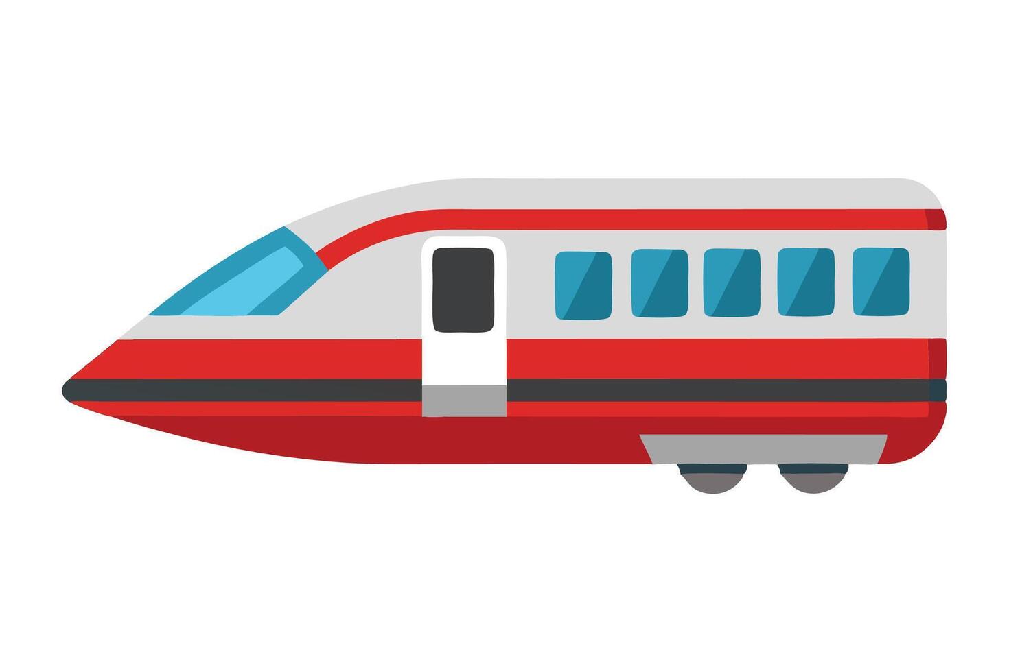 Monorail Air transport isolated flat illustration vector