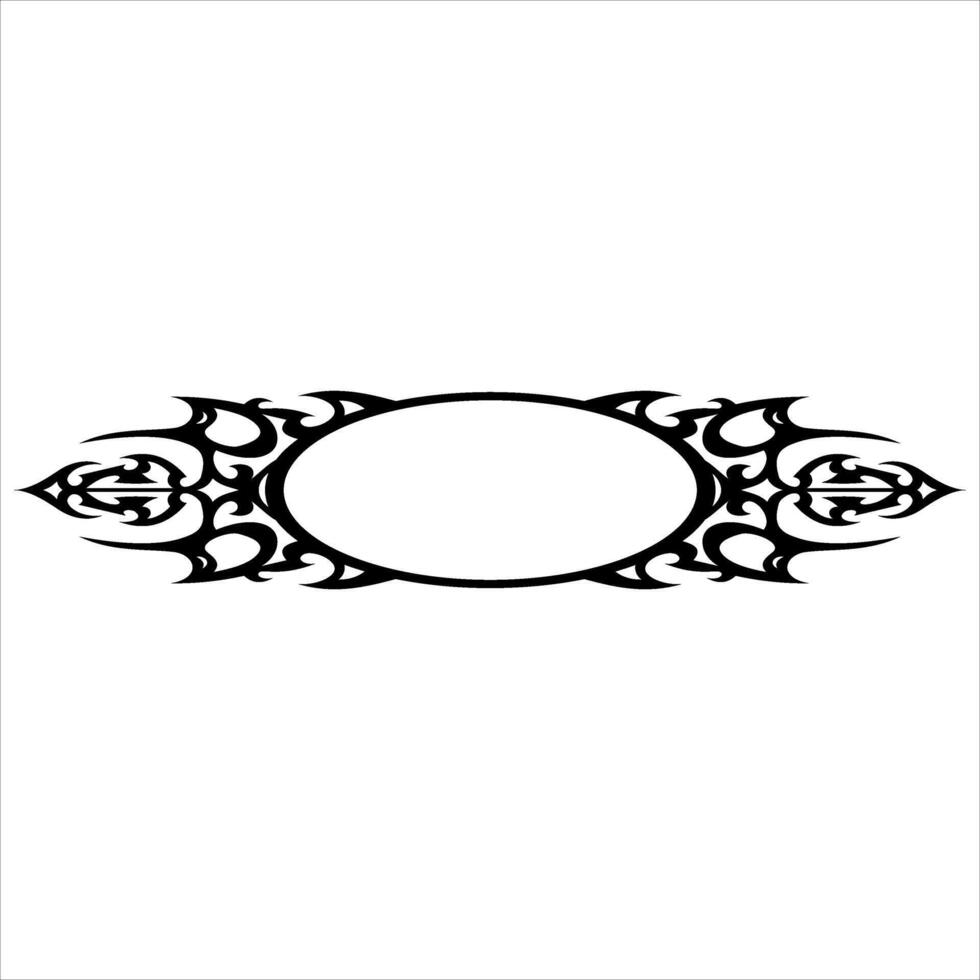 tribal tattoo design on white background vector