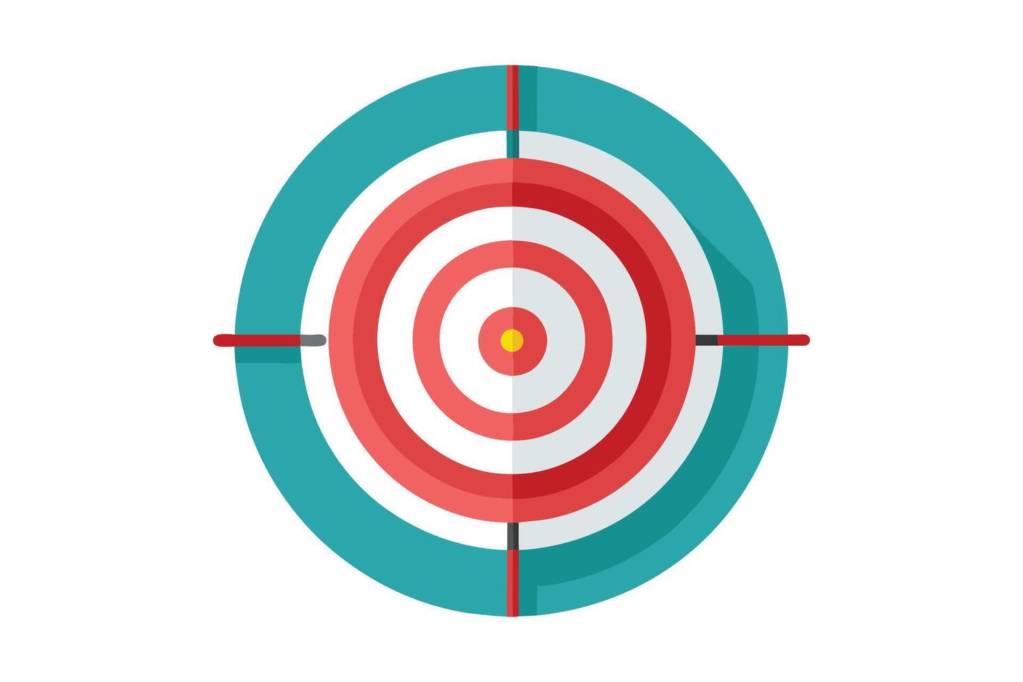 Target flat illustration on white background vector