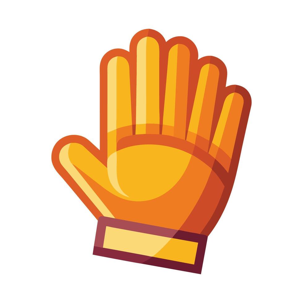 Glove flat illustration on white background vector