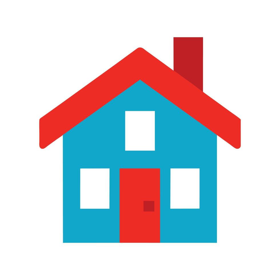 House flat icon illustration on white background. vector