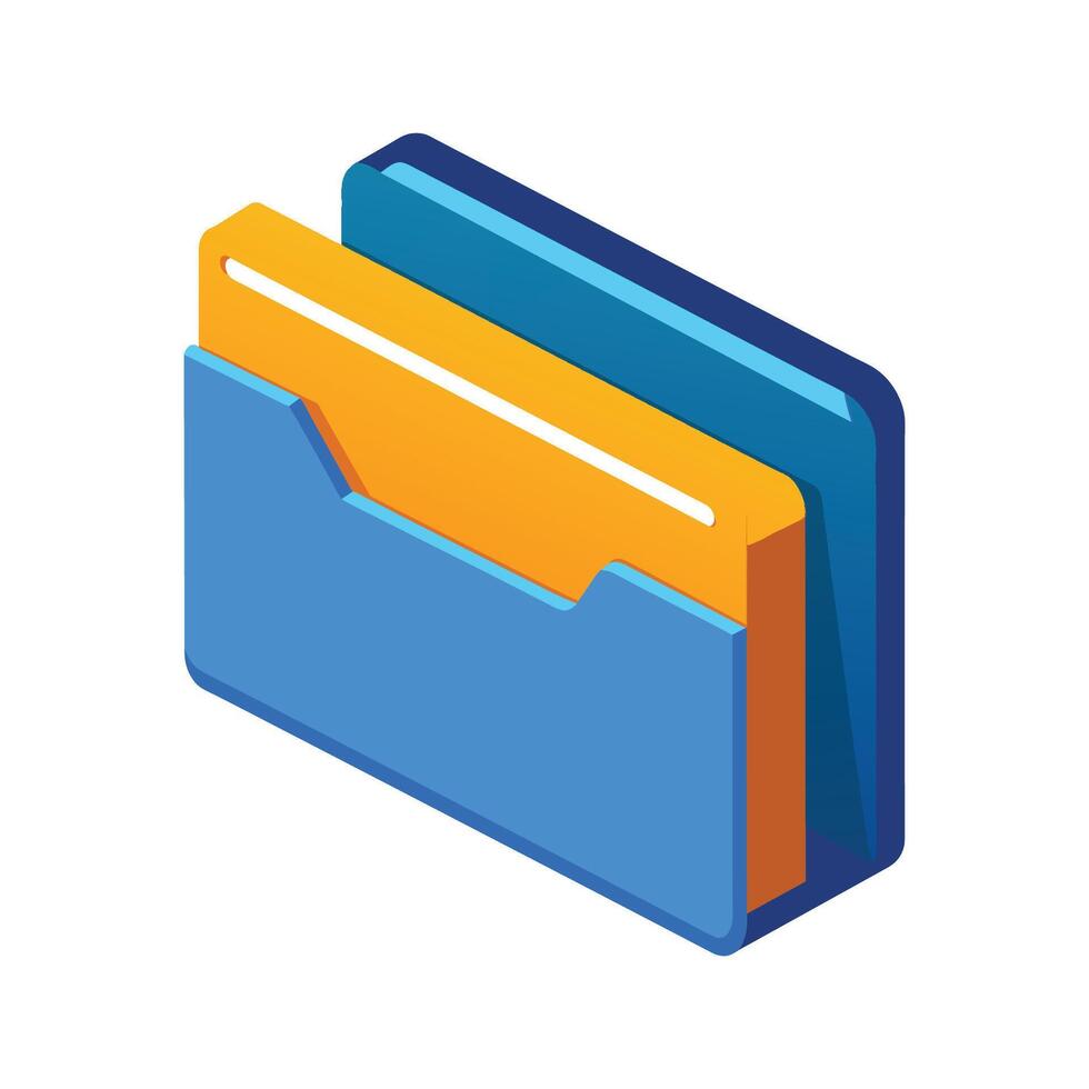 Folder flat illustration on white background vector