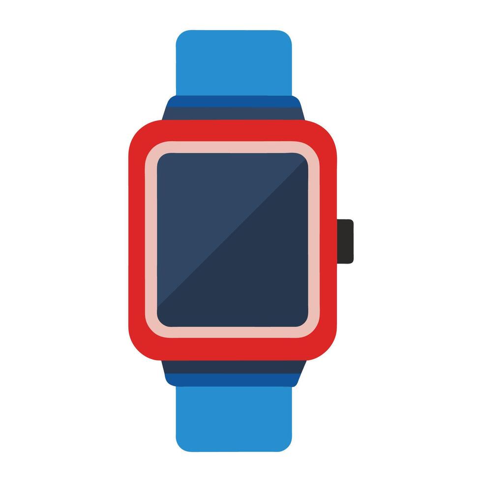 Smart watch flat illustration on white background vector