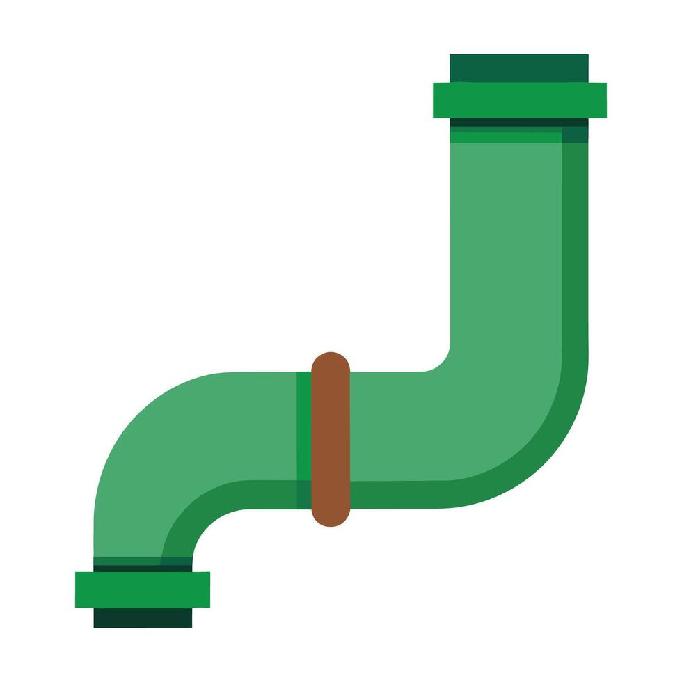 Pipe line flat illustration on white background vector