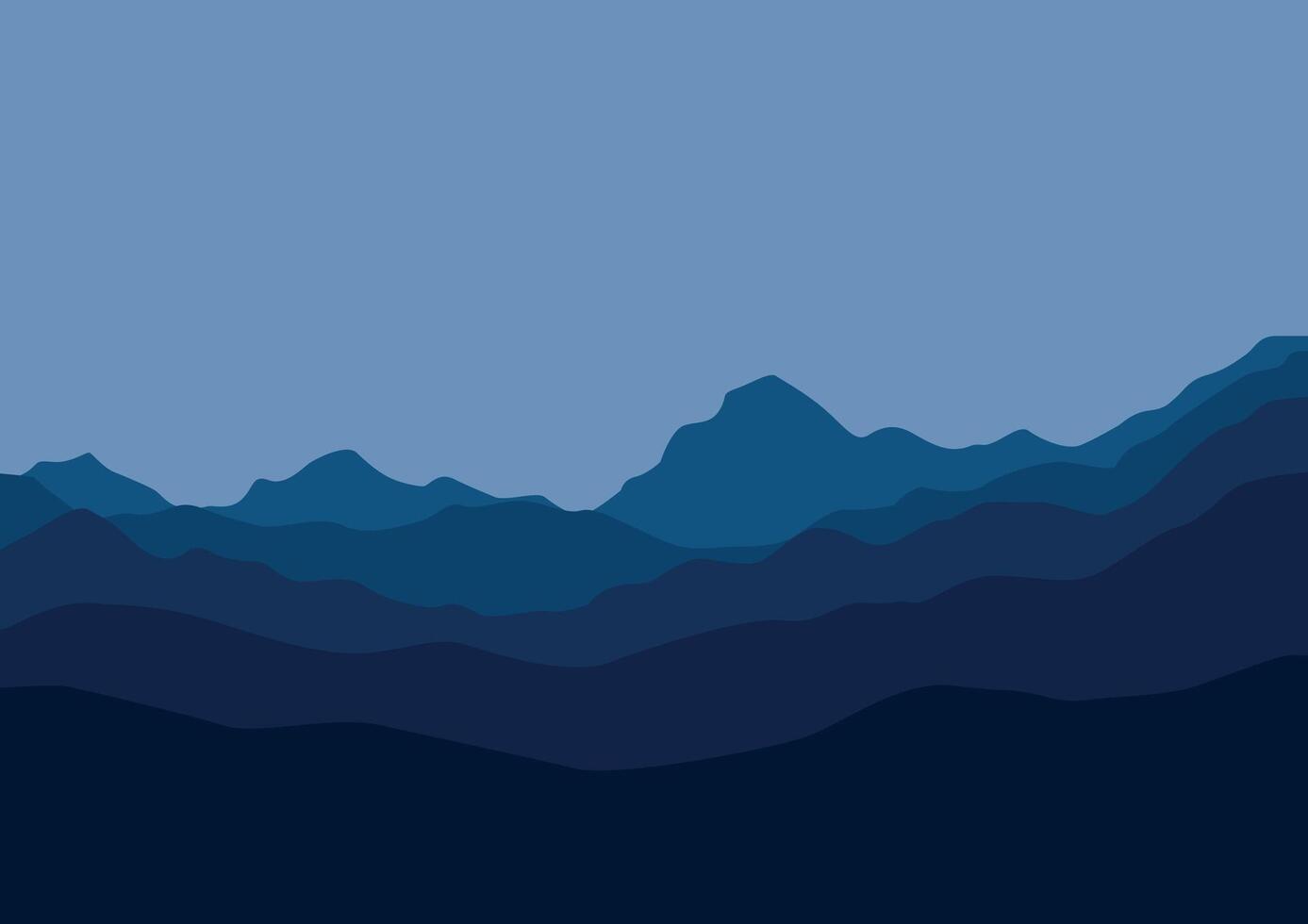 nature mountains landscape illustration for background and wallpaper on desktop. vector