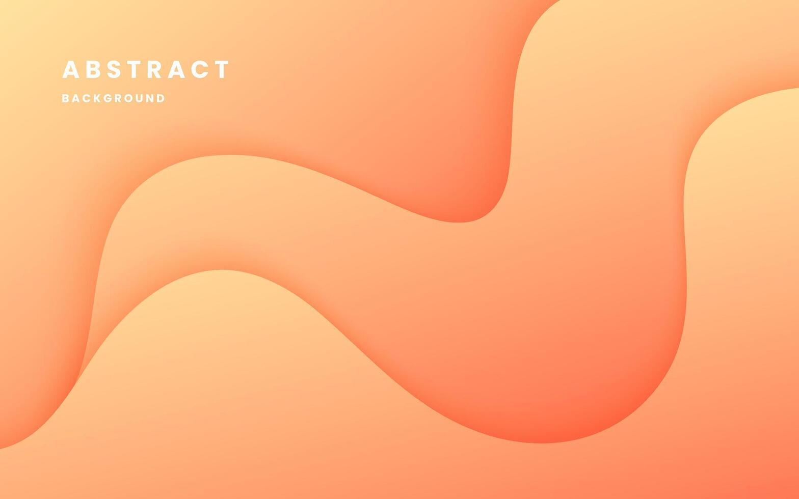 Orange abstract backgrounds. orange gradient background dynamic wavy light and shadow. liquid dynamic shapes abstract composition. modern elegant design. Illustration 10 eps. vector