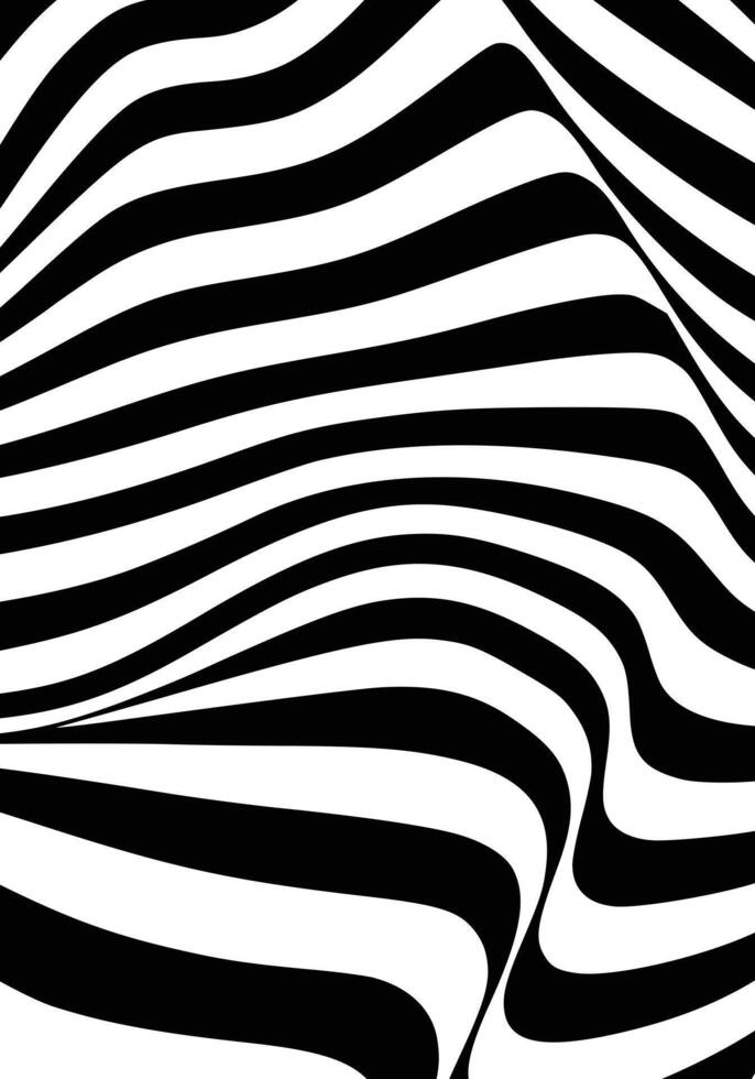 illusion wave stripe line futuristic kinetic background texture illustration layout banner, backdrop editable vector