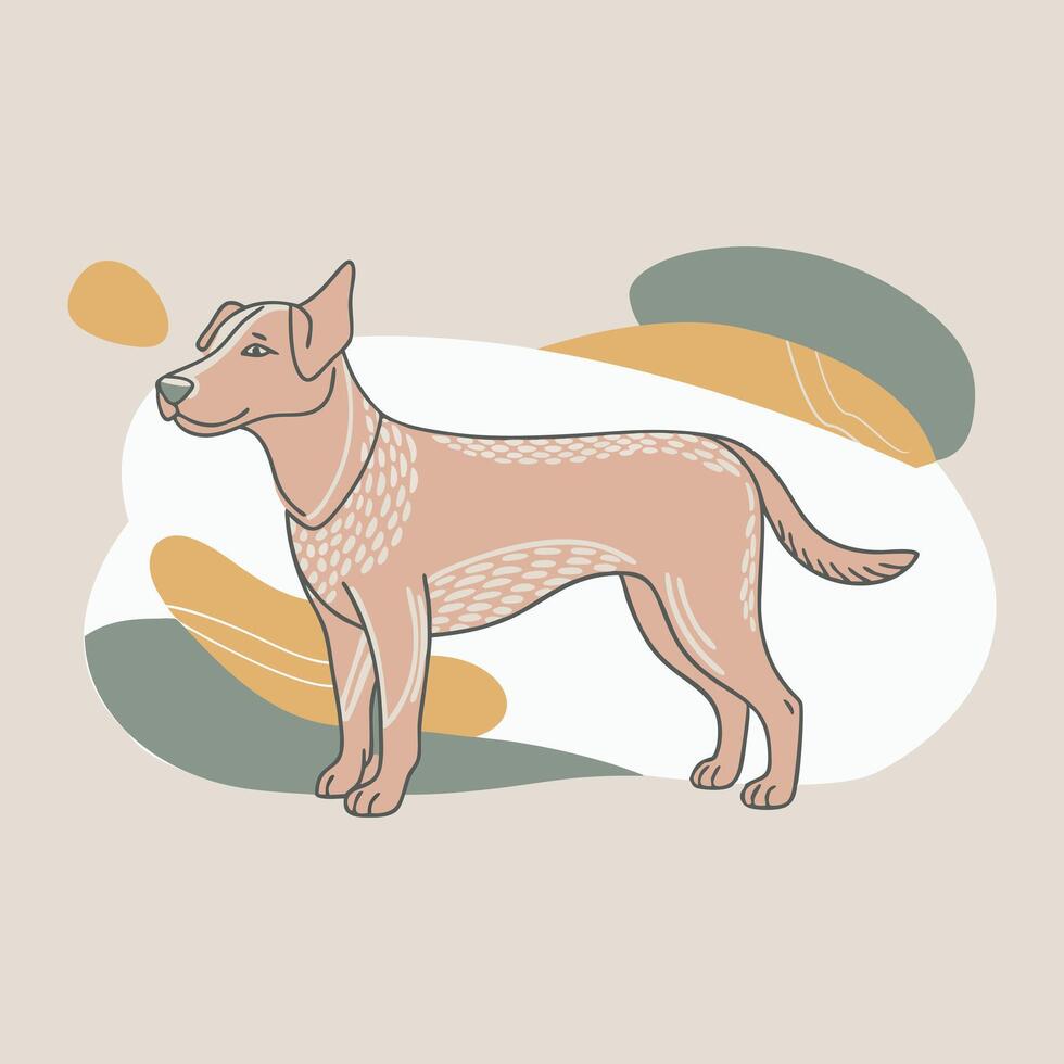 A loyal dog is a man's best friend This image can be used for posters greeting card websites product design print materials vector