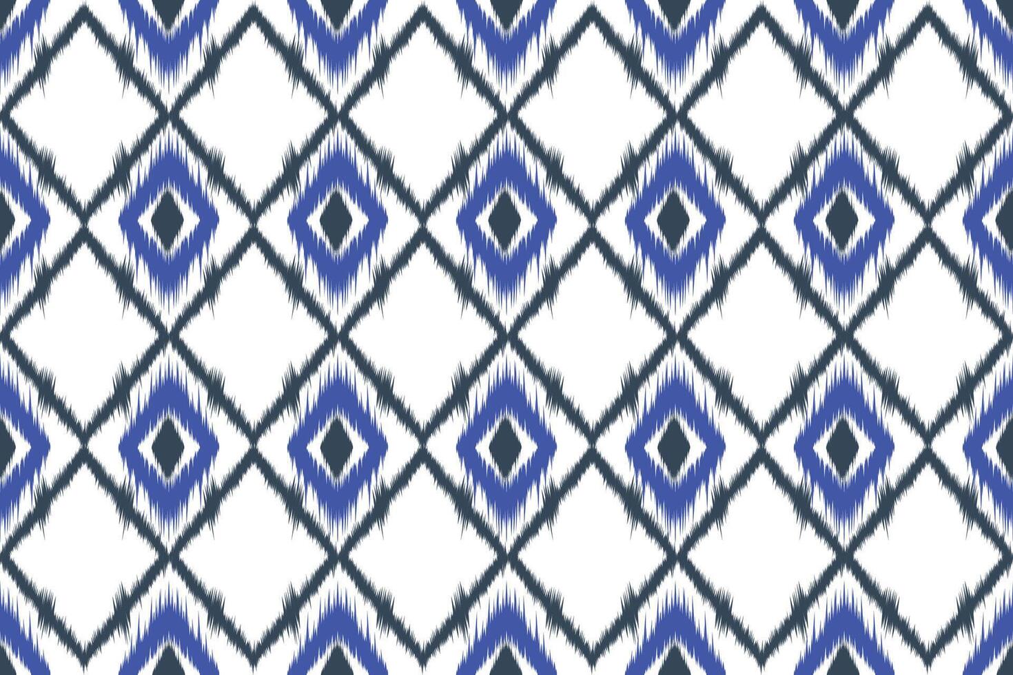 ikat Abstract Ethnic art. oriental Seamless pattern tribal, folk embroidery. Aztec geometric art, ornament print. Design for carpet, book cover, wallpaper, wrapping, fabric, batik and etc. vector