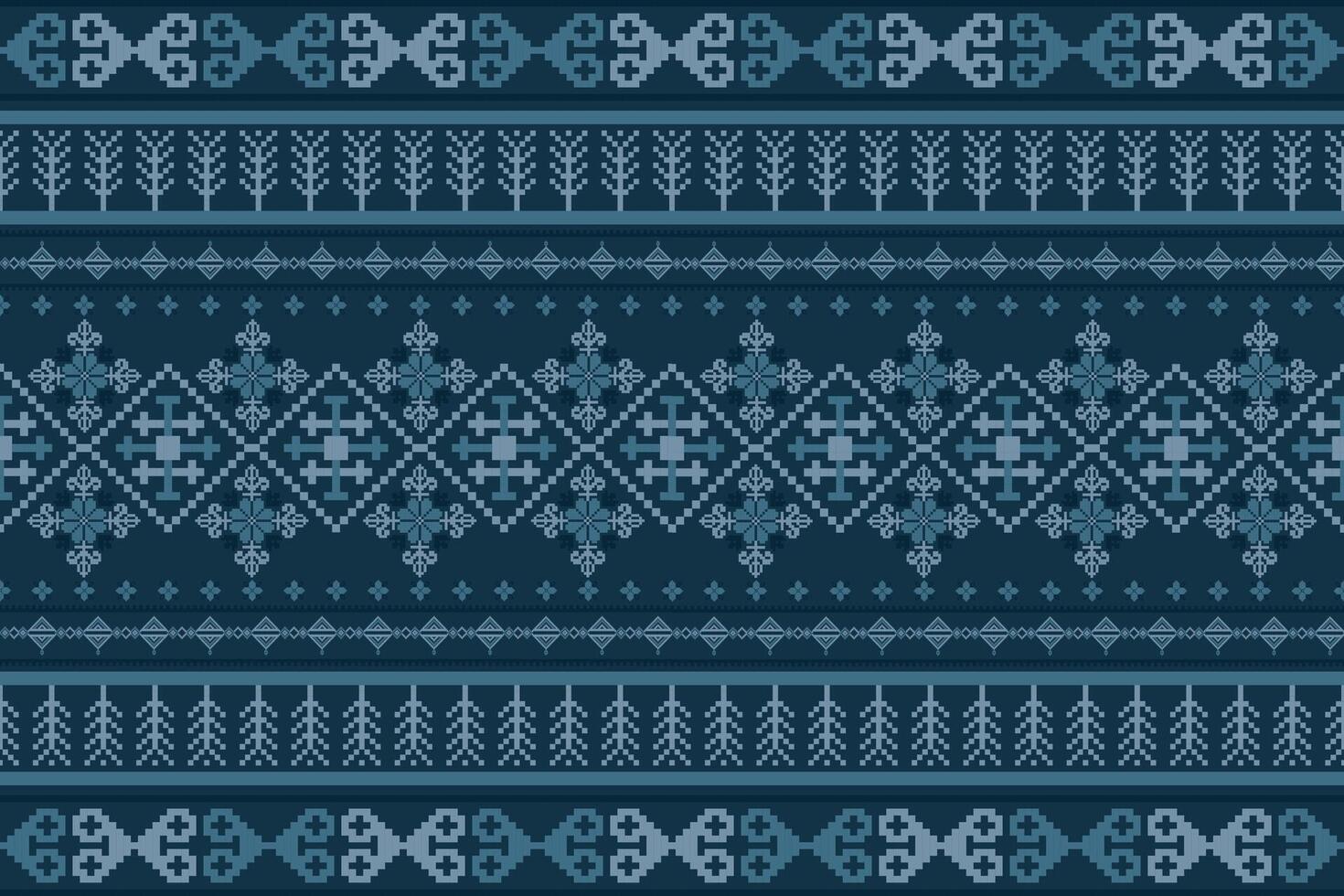 Pixel tribal seamless pattern. Native American ornament. Ethnic South Western decor style. Boho geometric ornament. seamless pattern. Mexican blanket, rug. Woven carpet illustration. vector