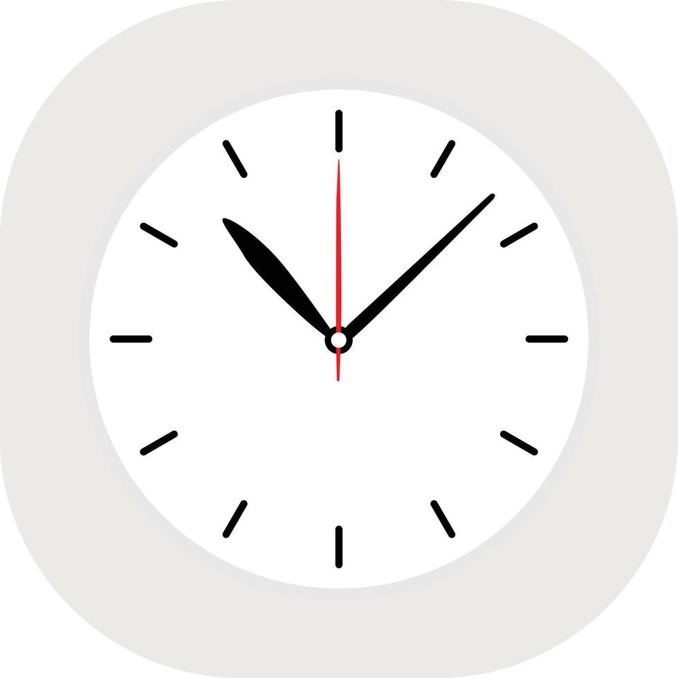 Clock time icon simple style vector