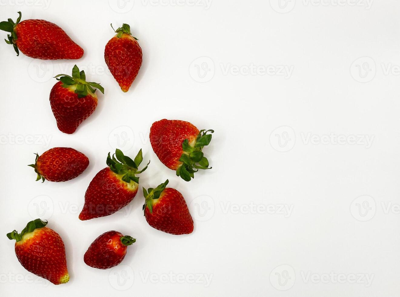 Juicy delicious strawberries in a plate. Lots of strawberries. Strawberries in a container. Red strawberries. photo