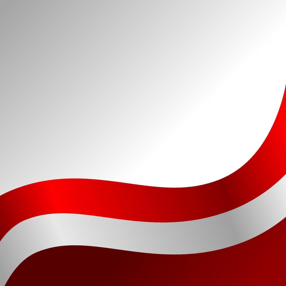Indonesian flag template gradient background. white and red gradient background with copy space vector