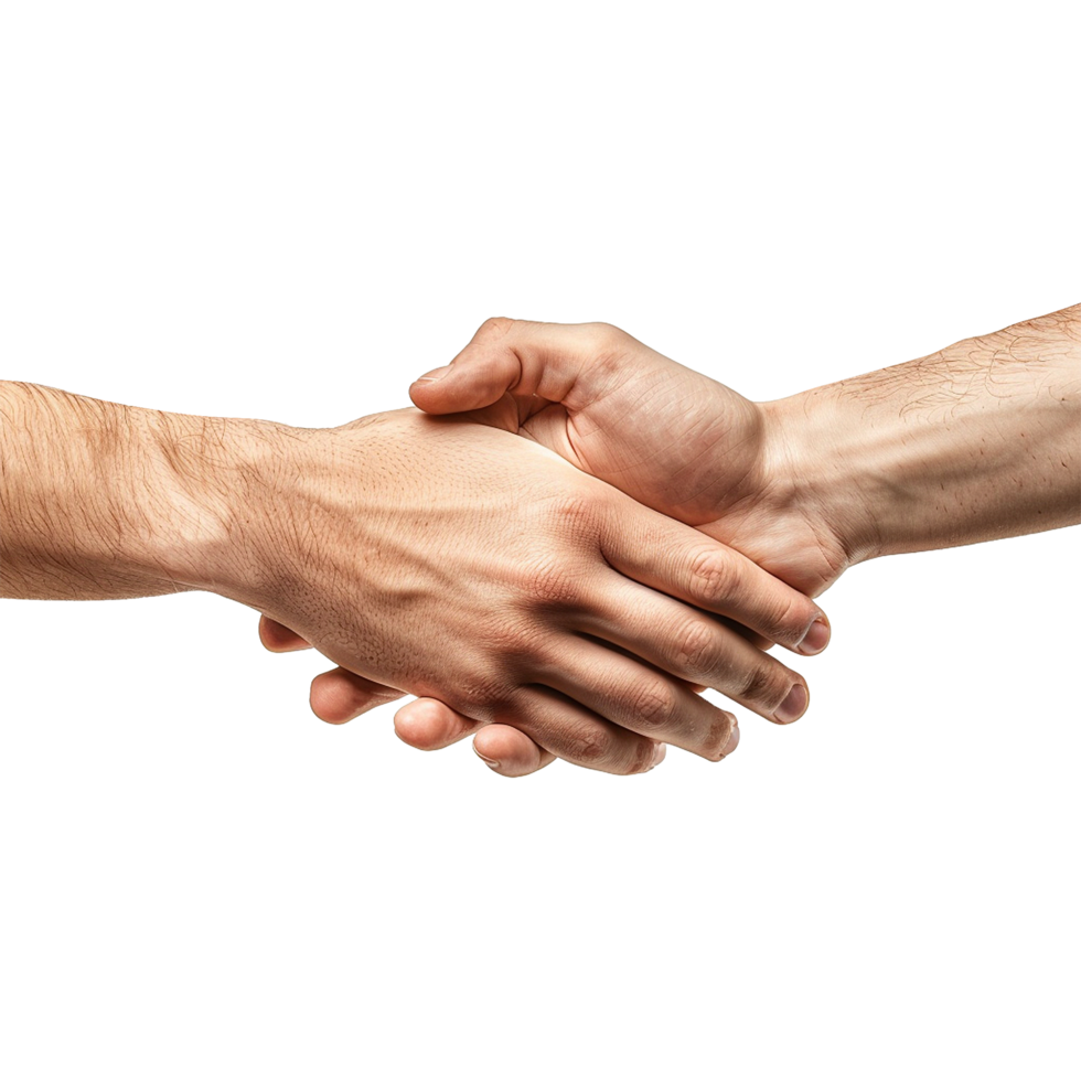 Handshake isolated on transparent background png