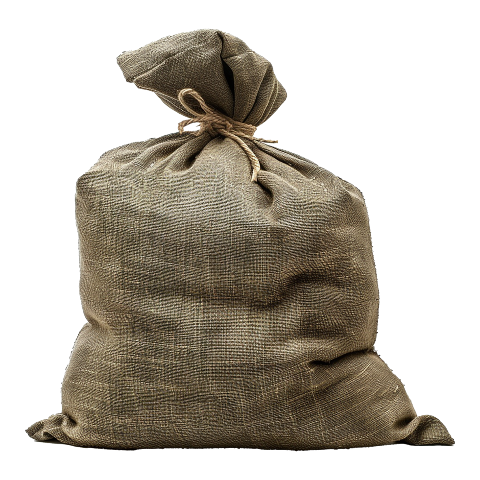 Military Barricade sandbag isolated on transparent background png