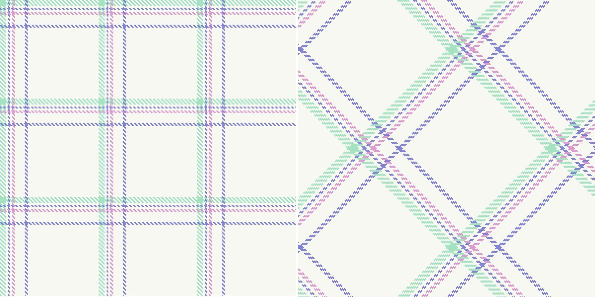 checkered pattern or plaid pattern in brown and white. Tartan, textured seamless twill for flannel shirts, duvet covers, other autumn winter textile mills. Format vector