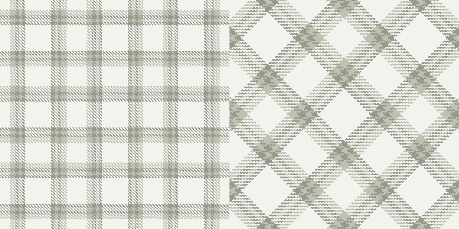 checkered pattern or plaid pattern in brown and white. Tartan, textured seamless twill for flannel shirts, duvet covers, other autumn winter textile mills. Format vector