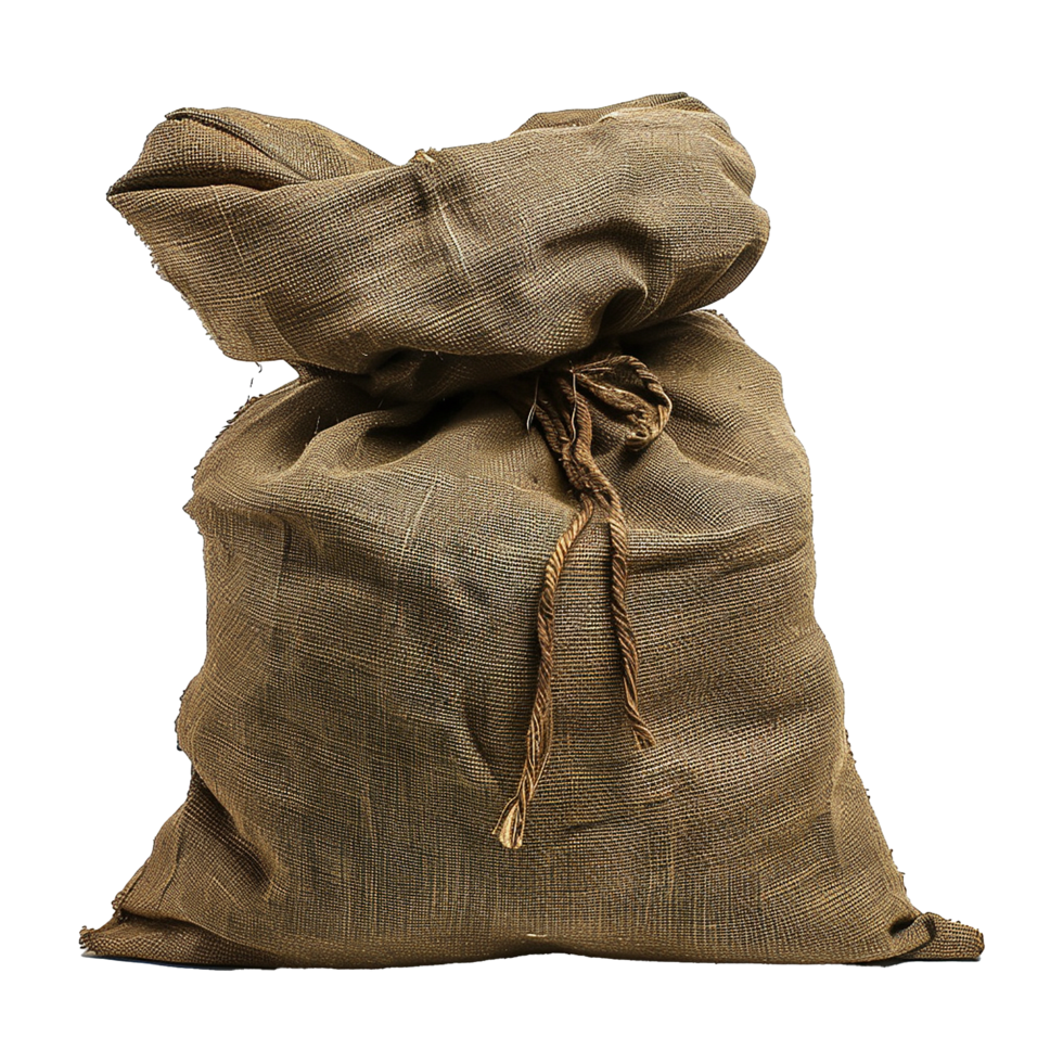 Military Barricade sandbag isolated on transparent background png