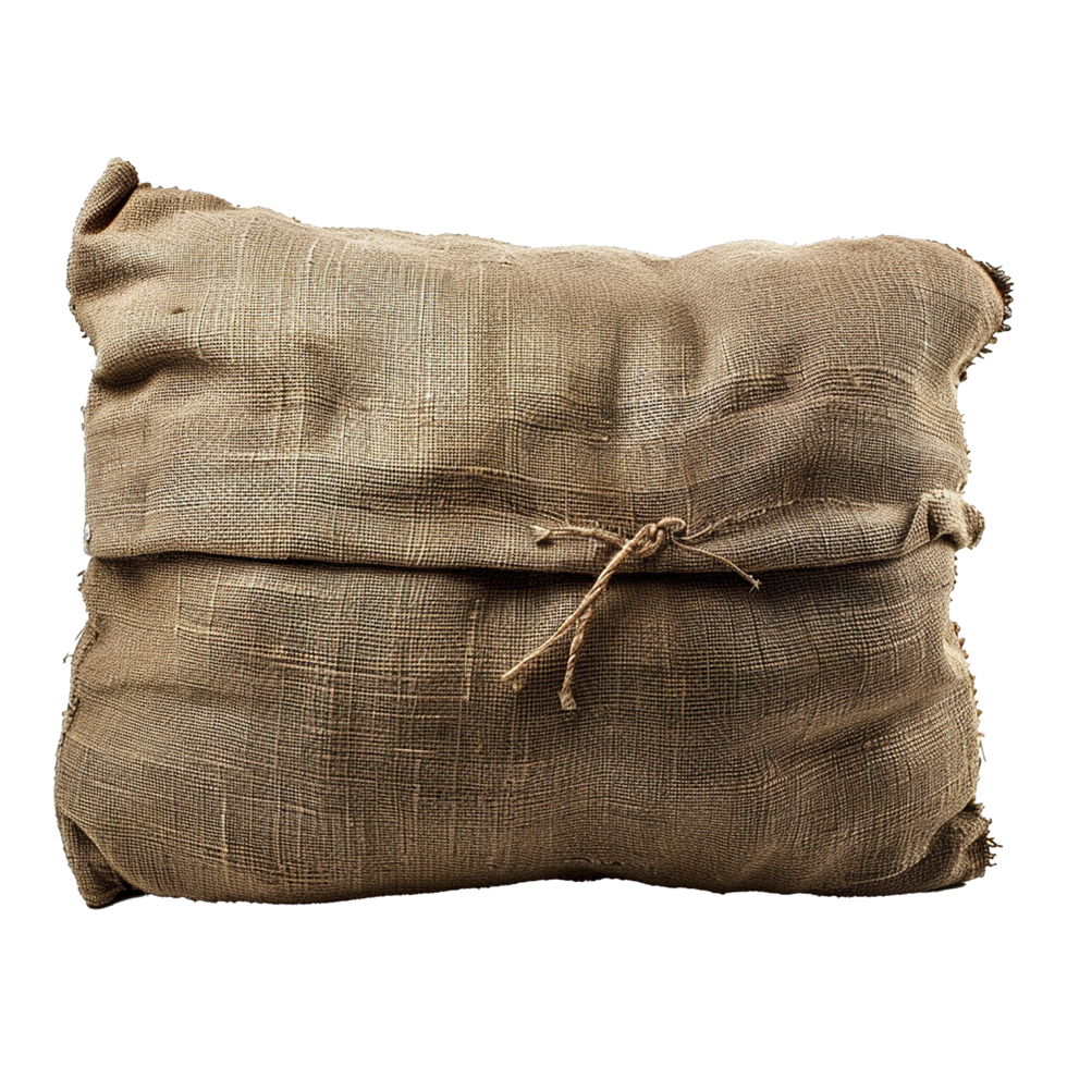 Military Barricade sandbag isolated on transparent background png