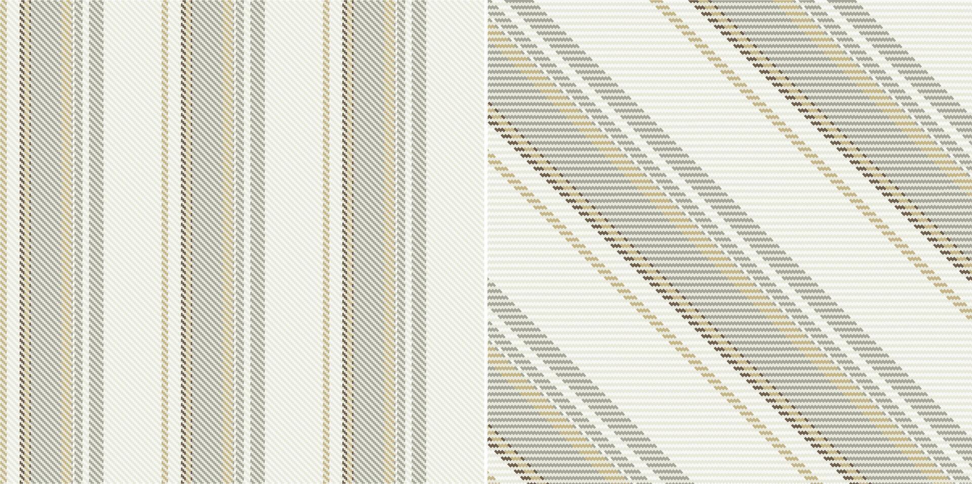 checkered pattern or plaid pattern in brown and white. Tartan, textured seamless twill for flannel shirts, duvet covers, other autumn winter textile mills. Format vector
