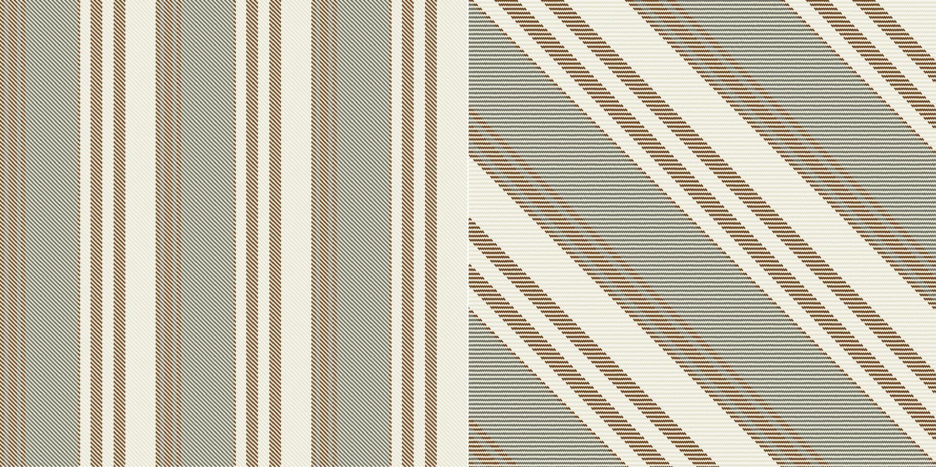 checkered pattern or plaid pattern in brown and white. Tartan, textured seamless twill for flannel shirts, duvet covers, other autumn winter textile mills. Format vector