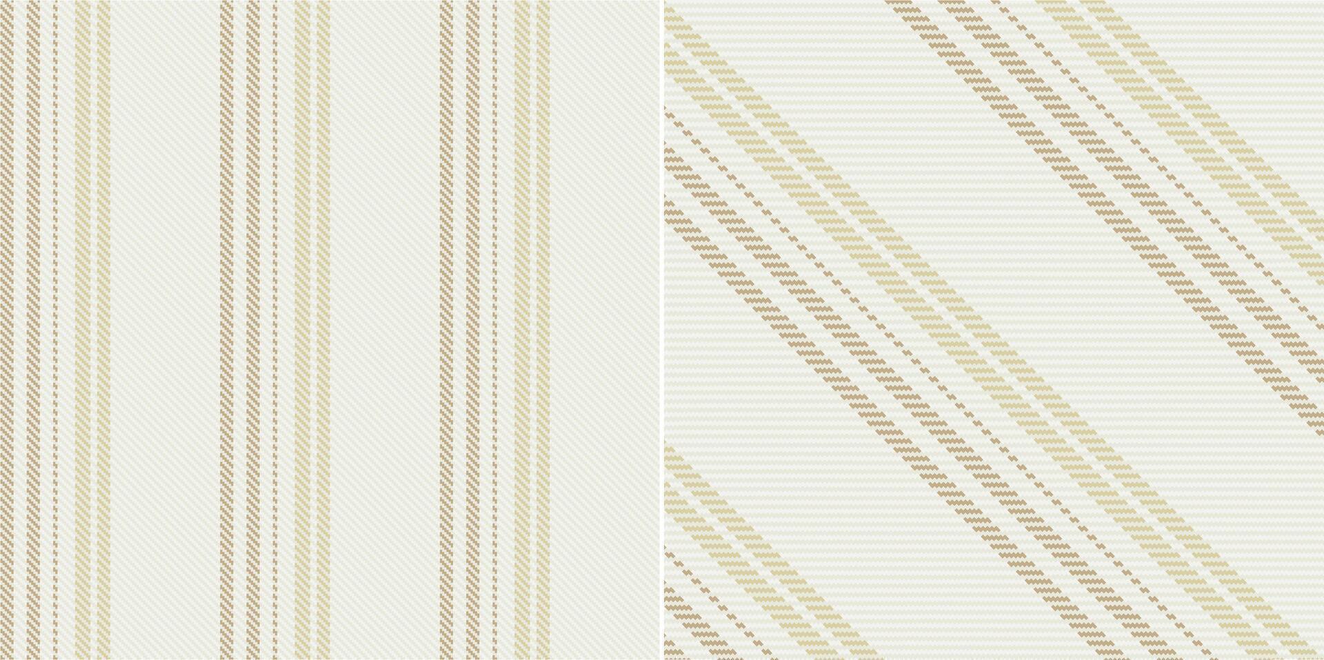 checkered pattern or plaid pattern in brown and white. Tartan, textured seamless twill for flannel shirts, duvet covers, other autumn winter textile mills. Format vector